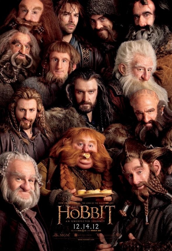 CroninStormy's tweet image. There’s a distinct difference in this poster between dwarves we’re meant to find fuckable and ones we’re meant to view as cartoon characters