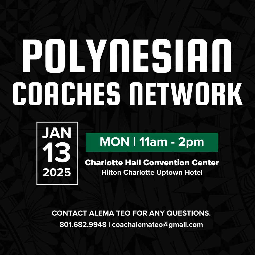 See you there coaches!