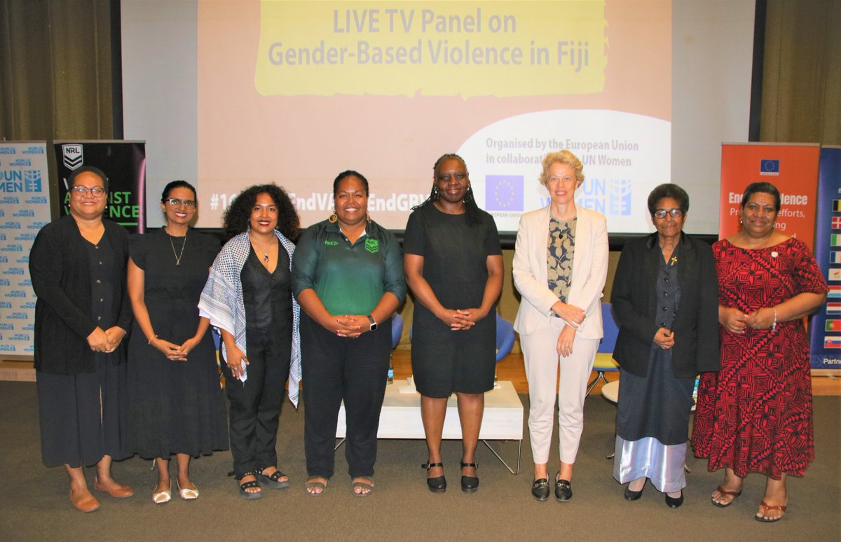 The European Union and <a href="/unwomenpacific/">UN Women Pacific</a> hold Live TV Panel on Gender-Based Violence in Fiji.

Read more: europa.eu/!7m4hR7

#ENDVAW #EndGBV #16Days