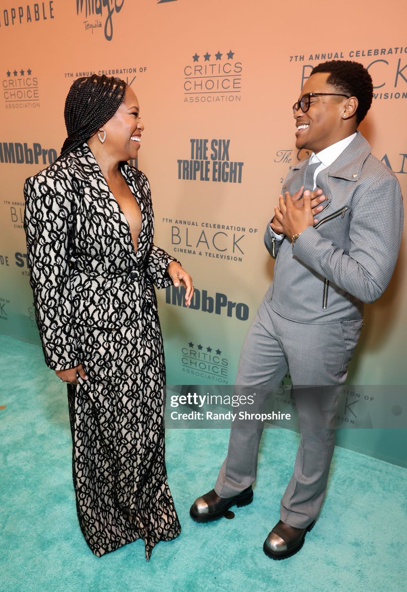 PowerTVFans's tweet photo. .@ReginaKing and @michaelraineyjr at the @CriticsChoice 7th Annual Celebration of Black Cinema &amp; Television (12.09.24) https://t.co/W80Nr5lxqW