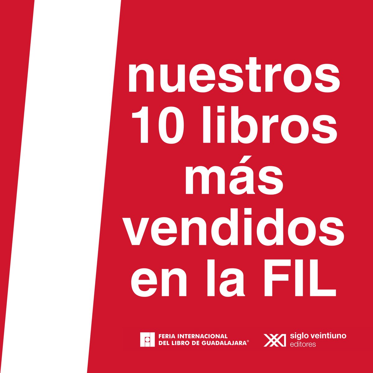 sigloxximex's tweet image. Les compartimos nuestros 10 títulos más vendidos en la @FILGuadalajara 

Si aún no los tienes, anótalos en tu lista de lecturas pendientes.