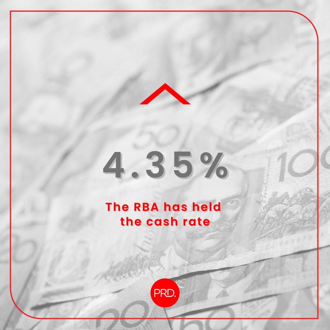 PRDAustralia's tweet photo. The RBA held the cash rate steady at 4.35% in its final meeting of 2024, with inflation at 3.5%, near the target range. This stability supports confidence as the year ends, despite global challenges. A positive sign for Australia’s economy. #PRDRealEstate #RBA https://t.co/j4ko88vLQt