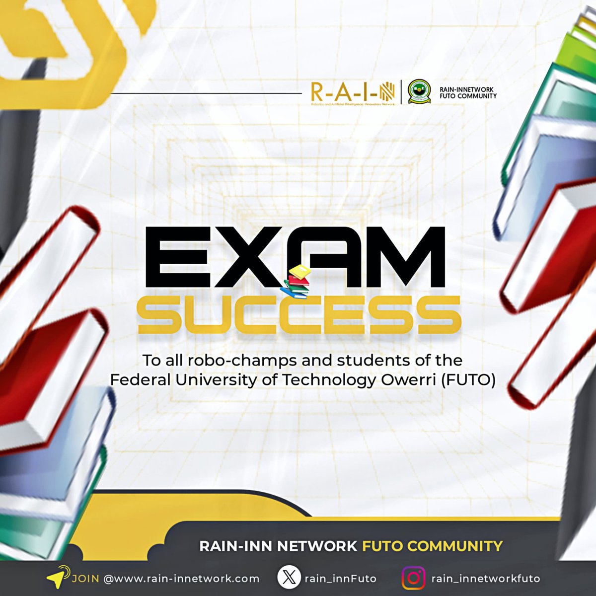 rain_innFuto's tweet photo. Dear Robo-champs,

As the semester exams begin, We want to take a moment to wish each and every one of you success!
You've put in all of the efforts, and now,  this is the time to showcase your hard work, dedication, and resilience. https://t.co/13uAHm8XzG