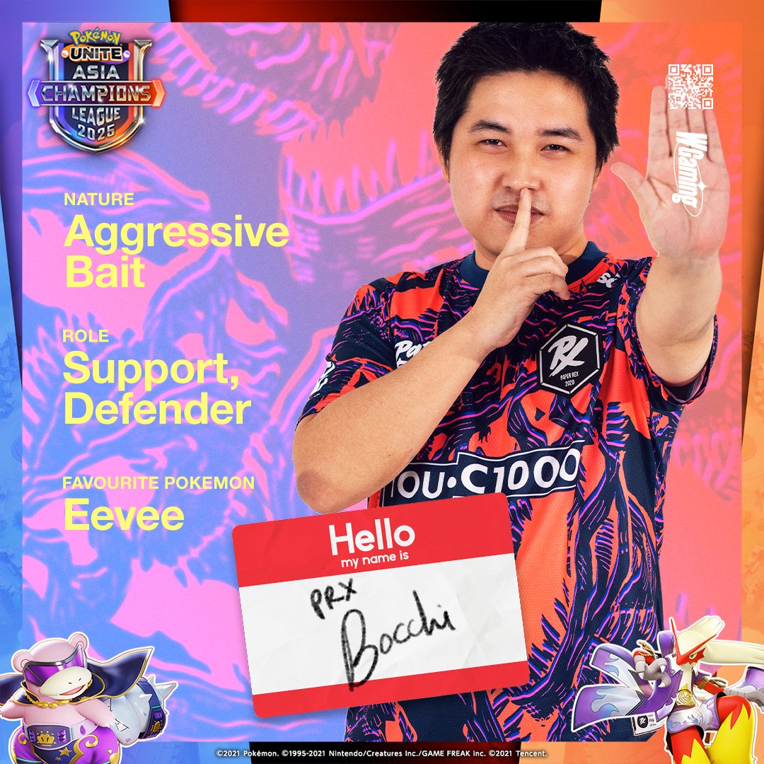 PRX Pokémon Unite Player Spotlight 🌟

Get to know 🇲🇾 PRX Bocchi! <a href="/Sone_DarrenLam/">Bocchi PU</a> 

#PokemonUNITE #PUACL2025