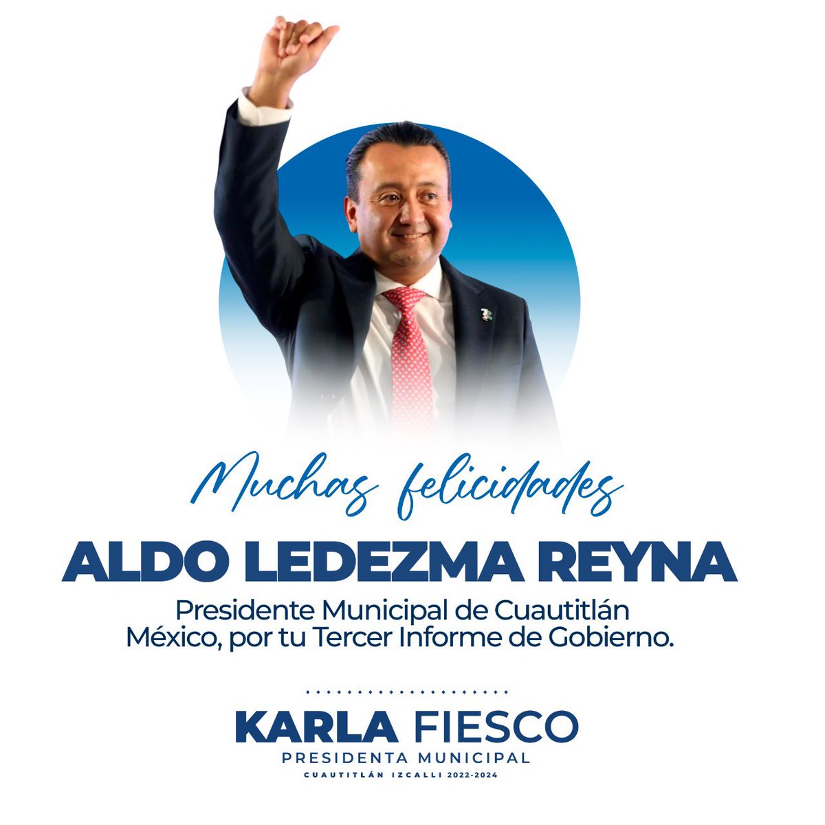¡Muchas felicidades por tu Tercer Informe de Gobierno amigo <a href="/AldoLedezma_R/">Aldo Ledezma Reyna</a>!

Has dejado un gran legado en el municipio vecino de #Cuautitlán, enhorabuena por esos resultados.

#SomosFuturo
