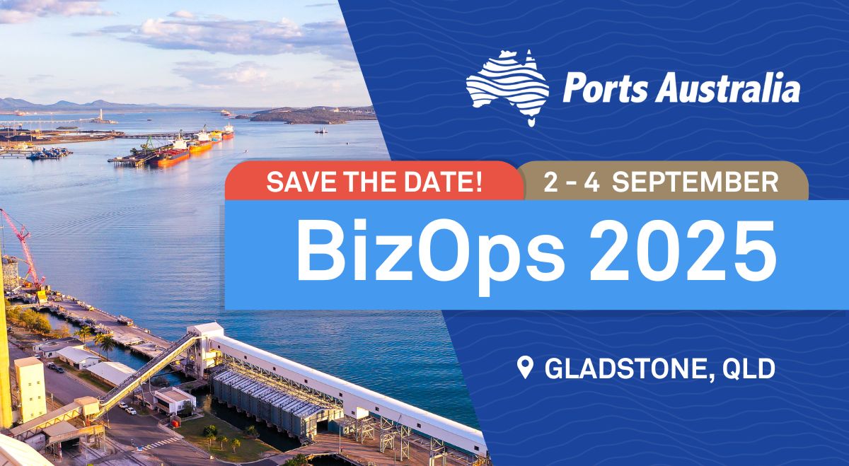 🎺BIG NEWS! We're heading to Gladstone in sunny QLD for BizOps 2025!☀️ On 2-4 September, join experts in ports/maritime to explore topics such as #cybersecurity, #automation, #safety and #sustainability.

Registrations open soon! Keep an eye on our socials for the latest 👀