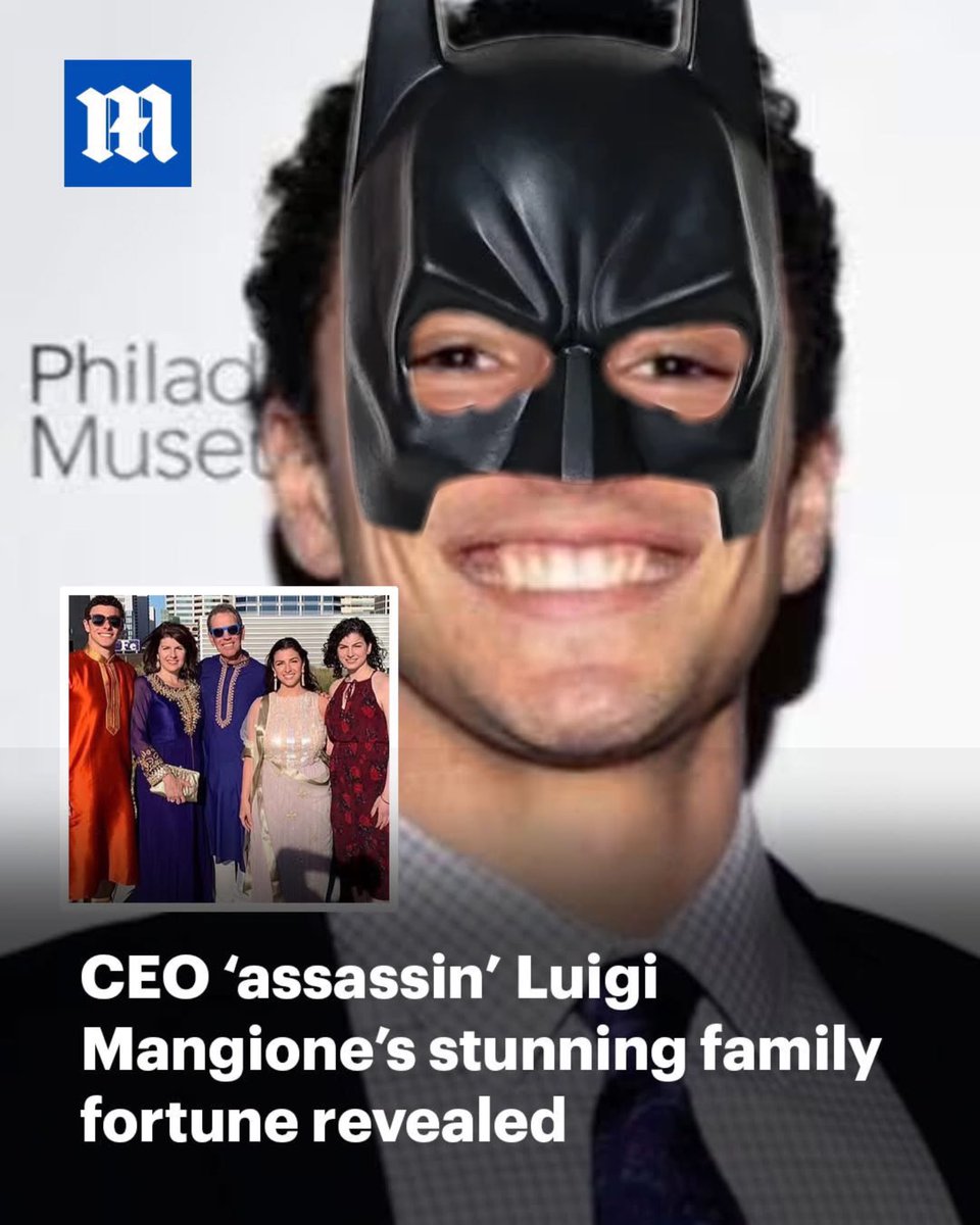 DanClarkComedy's tweet photo. if this is true we just witnessed the Punisher Batman mashup we didn’t know we needed. Let me be clear, Violence is always bad but sometimes it can also be peculiar, interesting and ironic.Every action creates and equal but opposite reaction. #news #CEOAssassination #funny #dc https://t.co/wJs1O3xAdk