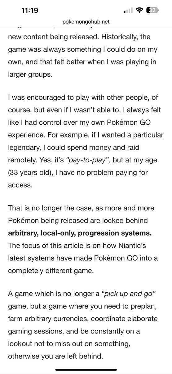Stop what you’re doing, and go read this article right now. Not mine, but I share SO many sentiments with it.

When something that should be enjoyable turns into what feels like work, FOMO is eventually broken, and then the motivation drops like a stone.

Not 2016-2019 anymore.