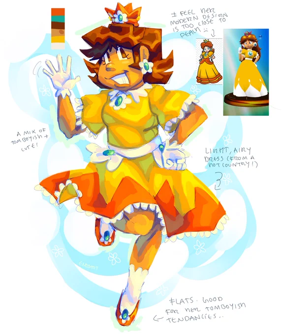 personal take on princess daisy :]]#mario 