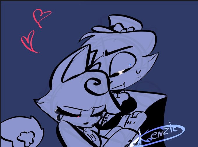 KenzieRoselol's tweet photo. Molten and kit hugging each other 
#FindingFrankiefanart #findingfrankie #findingfrankieoc 
#kittykit #funkymolten ..#lovers (?) https://t.co/qj8BzyvbDK