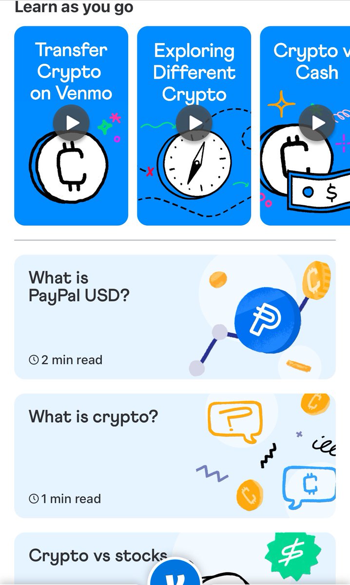 🚨 WOW! Did you know that Venmo can be used for a crypto on/off ramp? 🔁You  can also send and receive crypto to your friends on Venmo just like you do  cash!