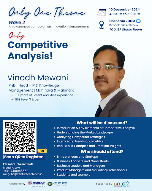 TechEx_In's tweet image. Stay ahead of the game! Join us for an insightful online session on Competitive Analysis by Vinodh Mewani! Happening today! Register: tinyurl.com/OOTWave3. Details: techex.in/only-one-theme…
#Innovation #CompetitiveAnalysis #BusinessGrowth @BIRAC_2012 @vinitajindal01