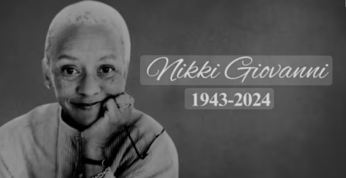 To live 81 years and say all THAT 
with all that power and
 Allll THAT insight 
outside 
on paper 
for girls 
like 
me. 
Ms Giovanni gave me 
to US to read. 
Validation!  
Oh to be seen!
What a many righteous thing 
to do 
with 
a life. 👏🏽👏🏽👏🏽👏🏽👏🏽👏🏽👏🏽