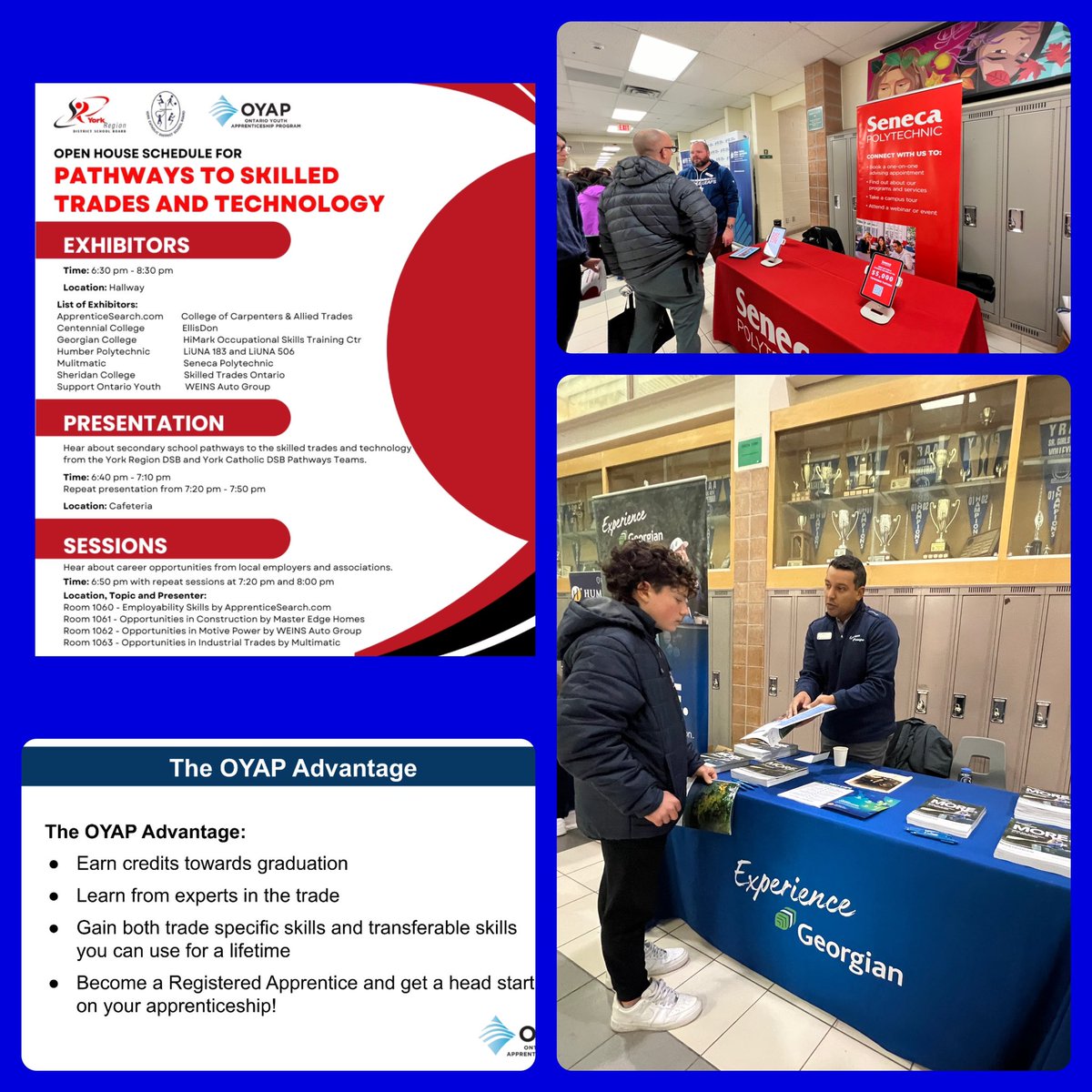 YRDSBPathways's tweet image. It was wonderful to see over 450 students &amp;amp;  families at this evening’s event to support the exploration of pathways in the Skilled Trades, hosted in collaboration with @PathwaysYCDSB.  Thank you to all the organizations who partnered with us in support of student success.