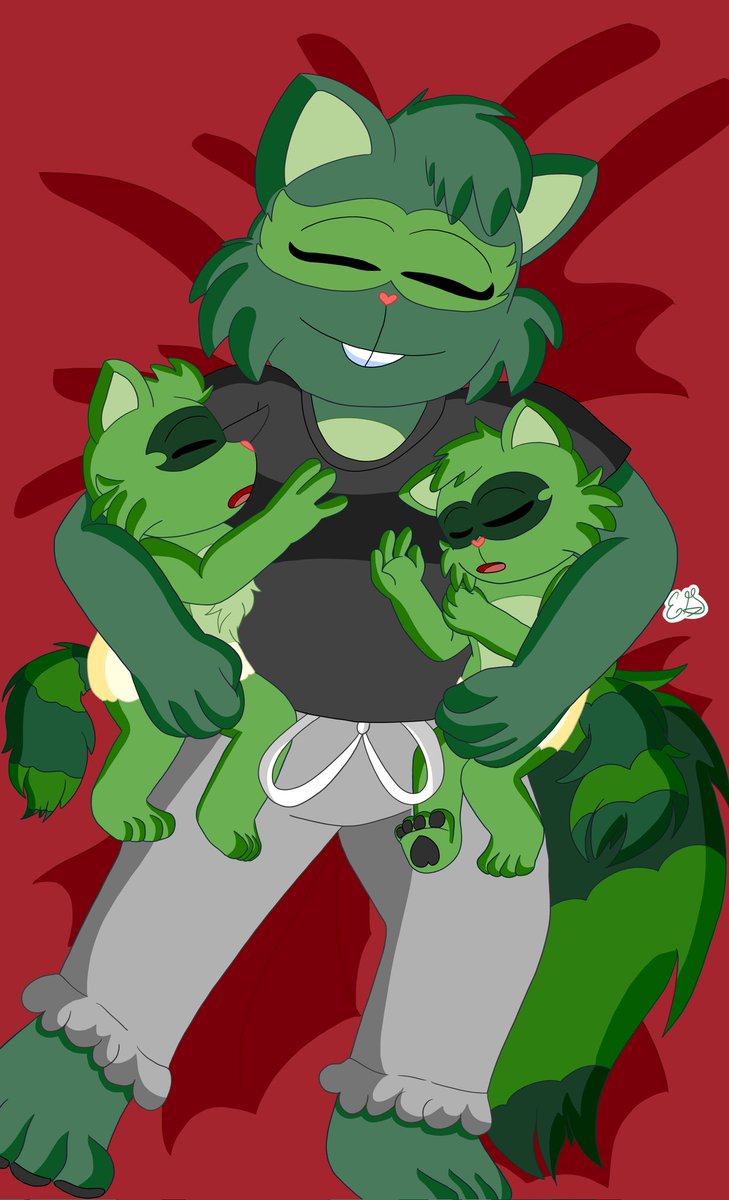 AspenTree25's tweet photo. Mama and her Twins 🦝
Opal loves snuggling her twin babies Lifty and Shifty.
#HTF #happytreefriends #digitalart #htfoc #liftyhtf #shiftyhtf https://t.co/A9eilgoJuC