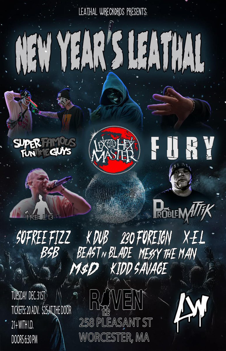 Faygoluvers's tweet photo. New Year's Leathal announced in Worcester, MA - https://t.co/fgPrXlGwl0 @lexthehexmaster @sfftguys @fury860 @Problemattik617 https://t.co/yxfFKrrzpS