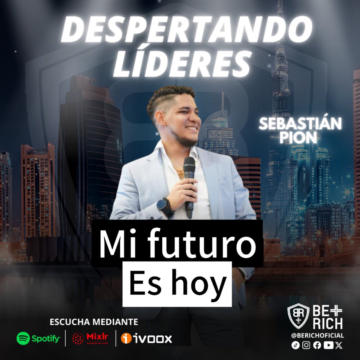 MarthaLRojas69's tweet photo. 🗓️ *AGENDA MARTES*

📻 *DESPERTANDO LÍDERES*
Aprende sobre un gran Speaker todo lo necesario para mejorar tu vida.! 
🎙️ Speaker: Sebastián Pion
🪄 Título: Mi futuro es Hoy
🕰 *Hora:*
08:00 am 🇬🇹🇨🇷🇲🇽 (d.f)
09:00 am 🇪🇨🇵🇦🇵🇪🇨🇴
*🔗 Link Mixlr:* https://t.co/Qck4tS7EdF https://t.co/EUH8umky7g