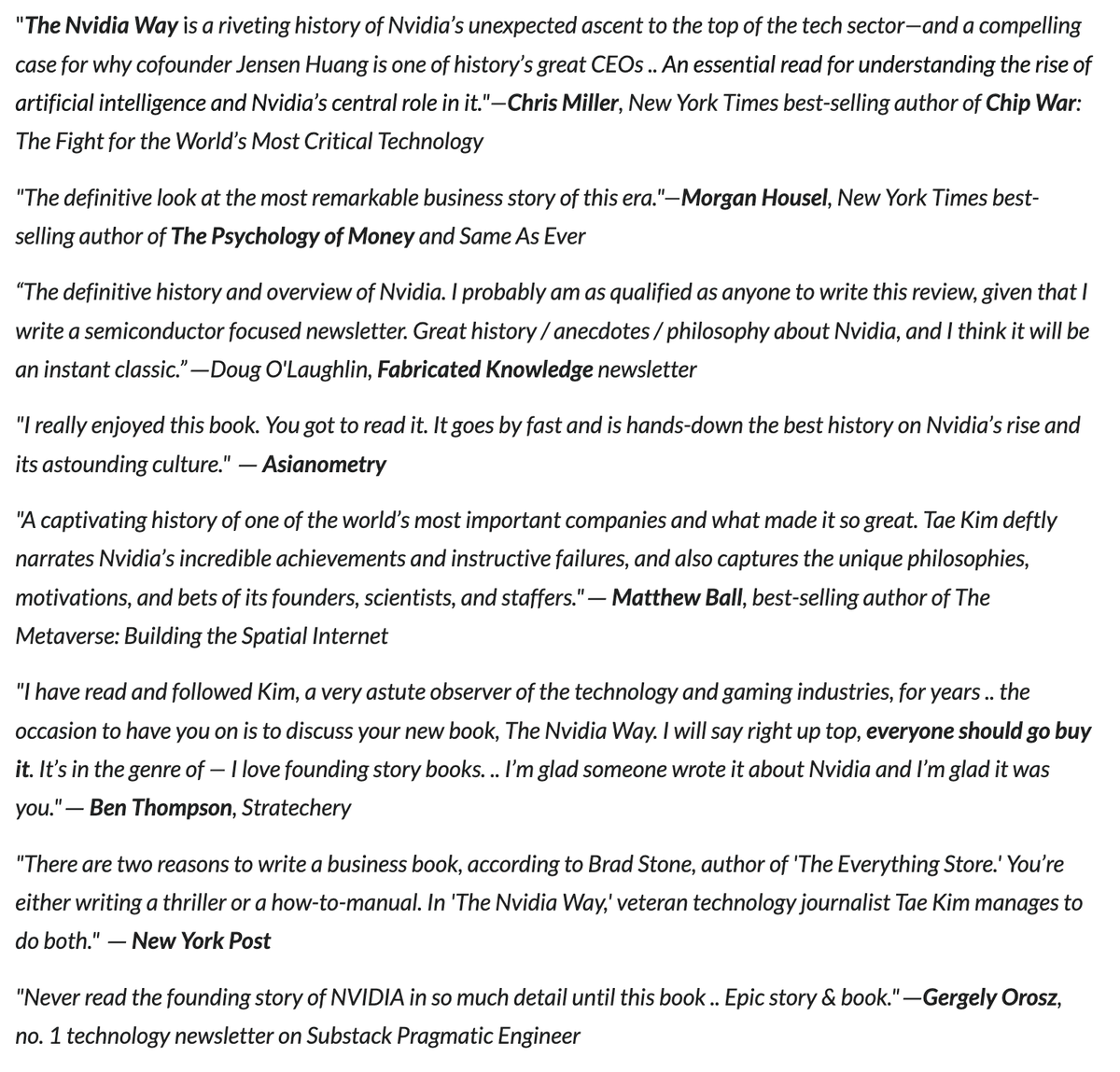 firstadopter's tweet image. Happy THE NVIDIA WAY book release day for all who celebrate!