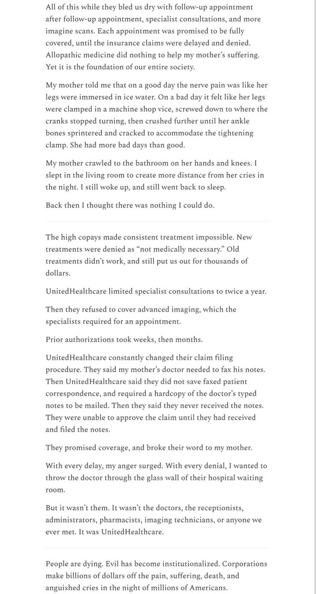 BillPrinter00's tweet image. This is allegedly Luigi Mangione’s manifesto…

“This ends with an act of war” 🤯