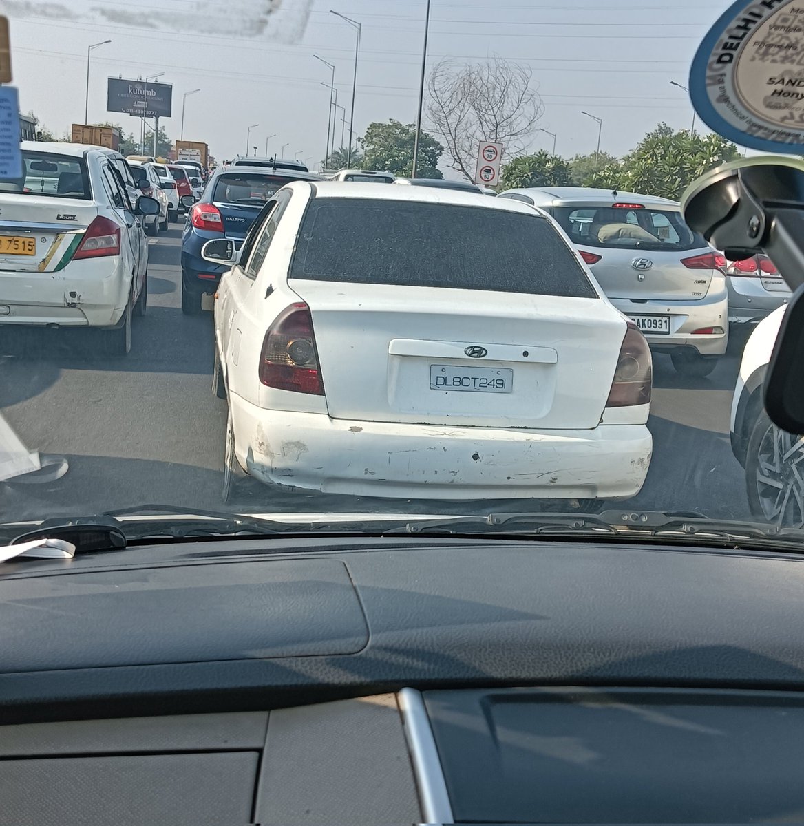 LegalAdvisory07's tweet photo. A four wheeler is running on nizamuddin full towards Sarai kale kha without proper number plate and having z black glasses. @DelhiPolice @dtptraffic https://t.co/tB1gIhIEW8