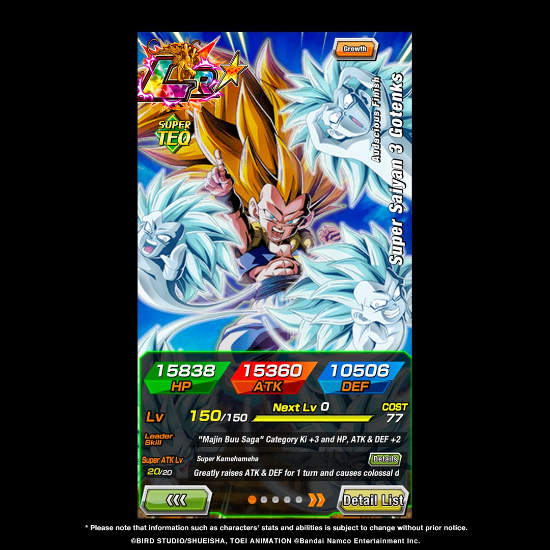 First-hand information on LR [Audacious Finish] Super Saiyan 3