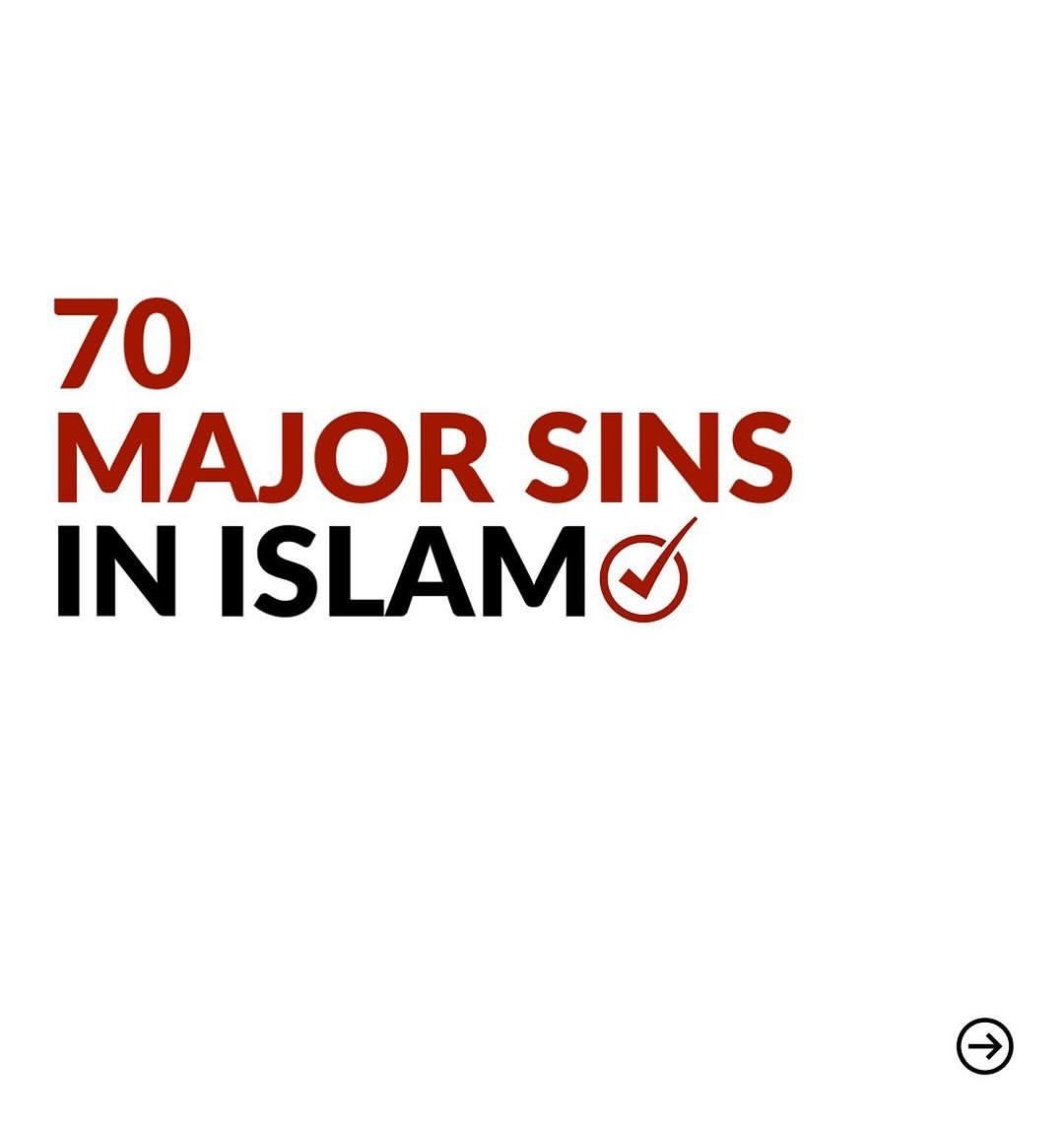 Cool_Ustaz's tweet photo. •☆ 70 major sins in islam ☪️

•☆ Thread 🪡 https://t.co/QmtK3kWcvJ