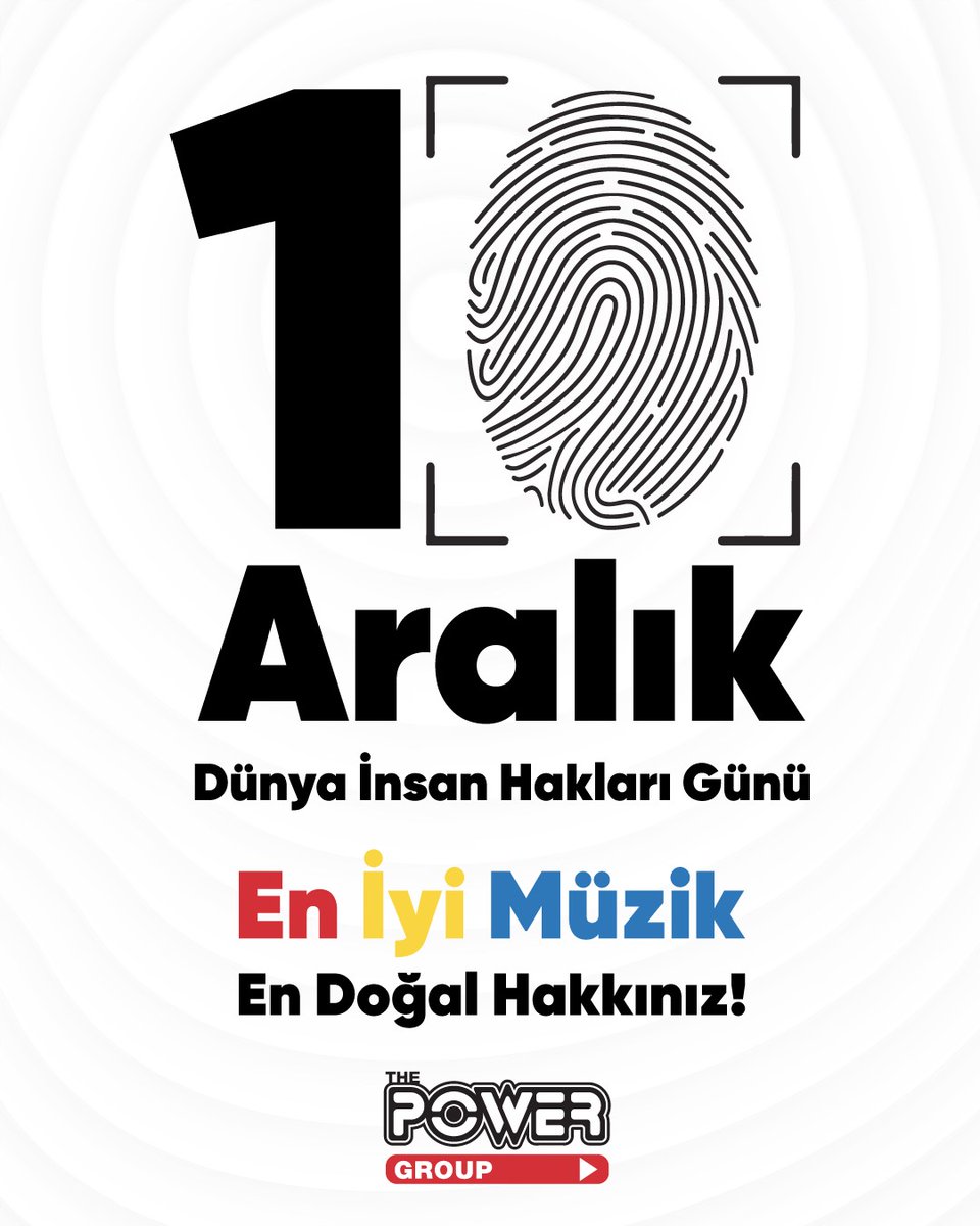 powerfm_100's tweet photo. İnsan Hakları İnsanlığın Ortak Sesidir.
10 Aralık İnsan Hakları Günü Kutlu Olsun!
#PowerGroup https://t.co/sxiCsg9r2O