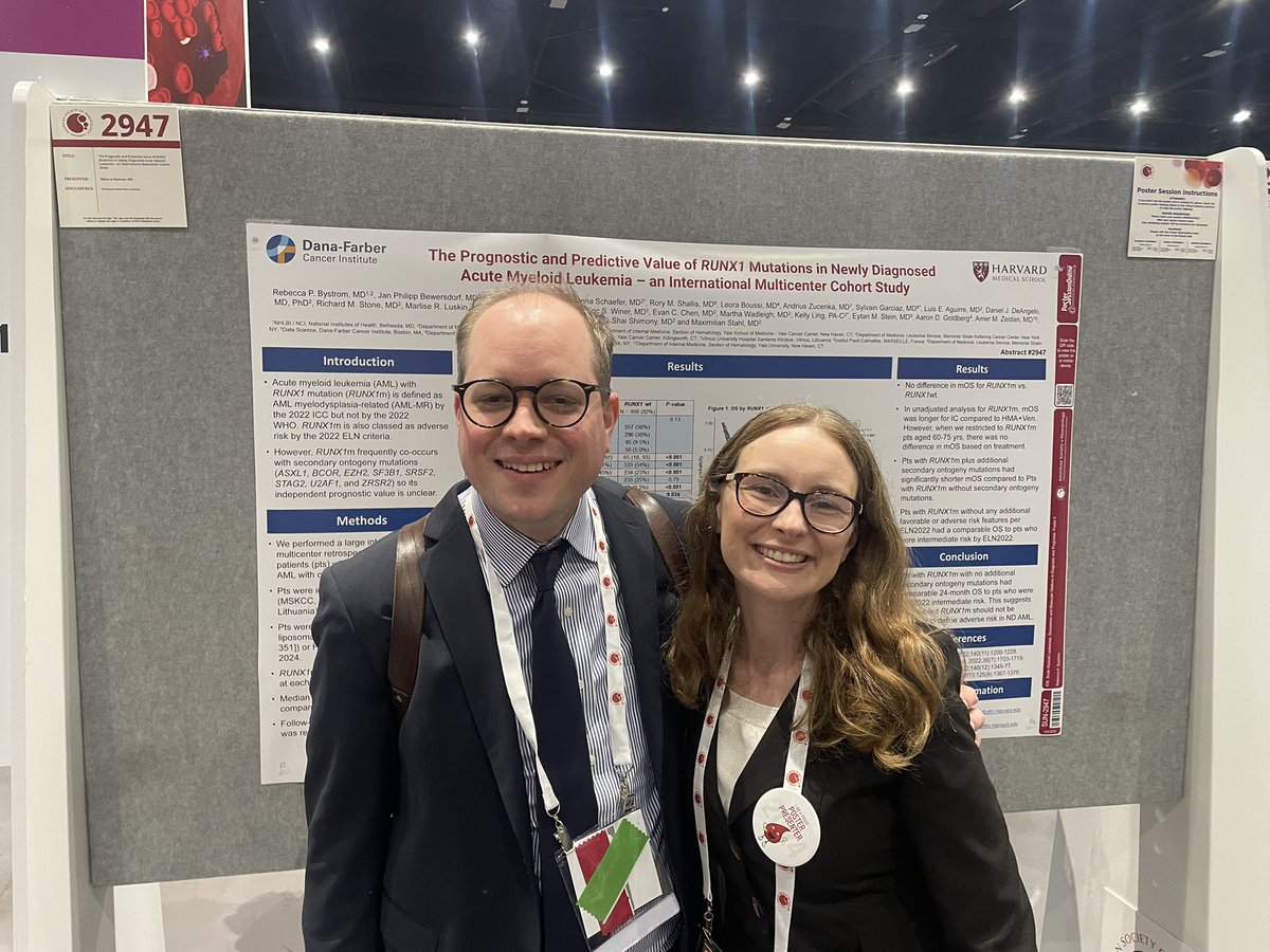 MaxStahlMD's tweet photo. I am SOO proud of my wonderful mentees @LeoraBoussi @DrRolles @LeafOnc Rebecca Bystrom and Emily Tiao presenting their work @ASH_hematology . Thank you to Yiwen Liu for all the help with stats! @DanaFarber @YaleCancer @MSKCancerCenter https://t.co/Qa5rzFspWF