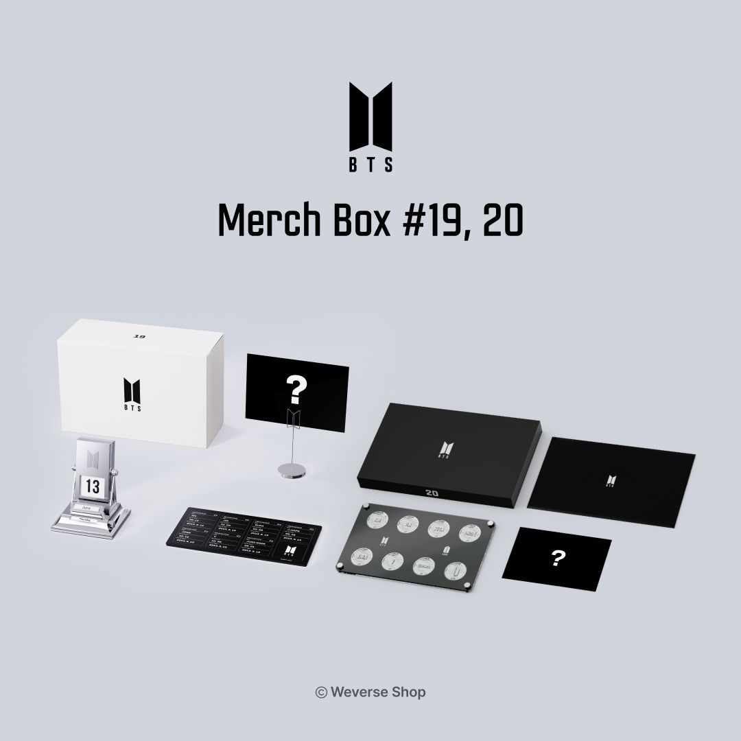 Weverse Shop (@weverseshop) on Twitter photo #BTS (<a href="/bts_bighit/">BTS_official</a>)
MERCH BOX #19, #20 ํ๋งค ์๋ด
ARMY MEMBERSHIP : MERCH PACK ๊ฐ์
ํ์๋ง ๊ตฌ๋งค ๊ฐ๋ฅํ โจMERCH BOX #19, #20โจ์ ๋ง๋๋ณด์ธ์!
๐
ํ๋งค ๊ธฐ๊ฐ : 2024๋
12์ 10์ผ(ํ) 2 PM ~ 2025๋
1์ 9์ผ(๋ชฉ) 11:59 PM (KST)
๐#WeverseShop : go.weverse.io/qt3S/i8pubkxw #BTS (<a href="/bts_bighit/">BTS_official</a>)
MERCH BOX #19, #20 ํ๋งค ์๋ด
ARMY MEMBERSHIP : MERCH PACK ๊ฐ์
ํ์๋ง ๊ตฌ๋งค ๊ฐ๋ฅํ โจMERCH BOX #19, #20โจ์ ๋ง๋๋ณด์ธ์!
๐
ํ๋งค ๊ธฐ๊ฐ : 2024๋
12์ 10์ผ(ํ) 2 PM ~ 2025๋
1์ 9์ผ(๋ชฉ) 11:59 PM (KST)
๐#WeverseShop : go.weverse.io/qt3S/i8pubkxw