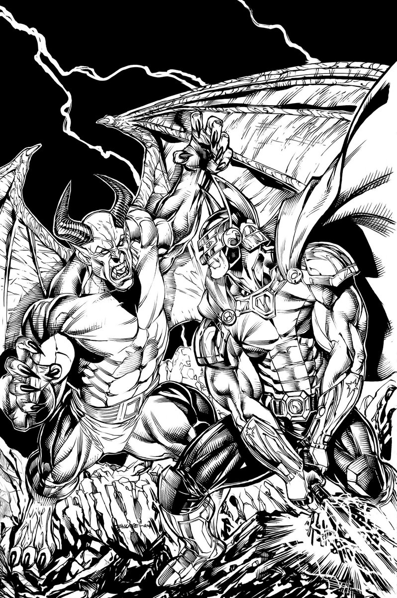 1987olds442's tweet photo. I recently commissioned @kevhulk73 to do a drawing of two of my original characters fighting. I took a stab at coloring this awesome artwork.

#warriorsoflore #thewarriorsoflore #lore #collectorexpress #comicart #originalart #originalcharacter #originalartwork #comicbooks https://t.co/TVhSe6VYM8