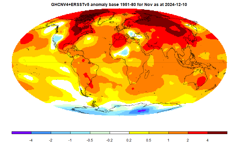 moyhu: November global surface TempLS same as October, second warmest November in record. moyhu.blogspot.com/2024/12/novemb… via <a href="/nstokesvic/">Nick Stokes</a>