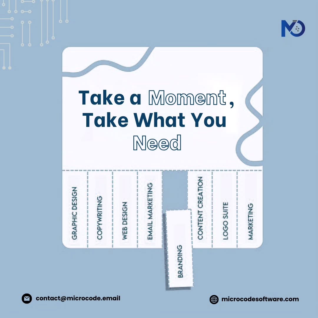 Microcodesoft's tweet image. Take a moment, take what you need. 💡
Microcode Software — your all-in-one solution for growth. Let’s build your success story together! 🚀
#microcodesoftware #trendingnow #explorepage #exploremore #socialmediamarketing #googleads #leadgenerationstrategy #managementtips #Website