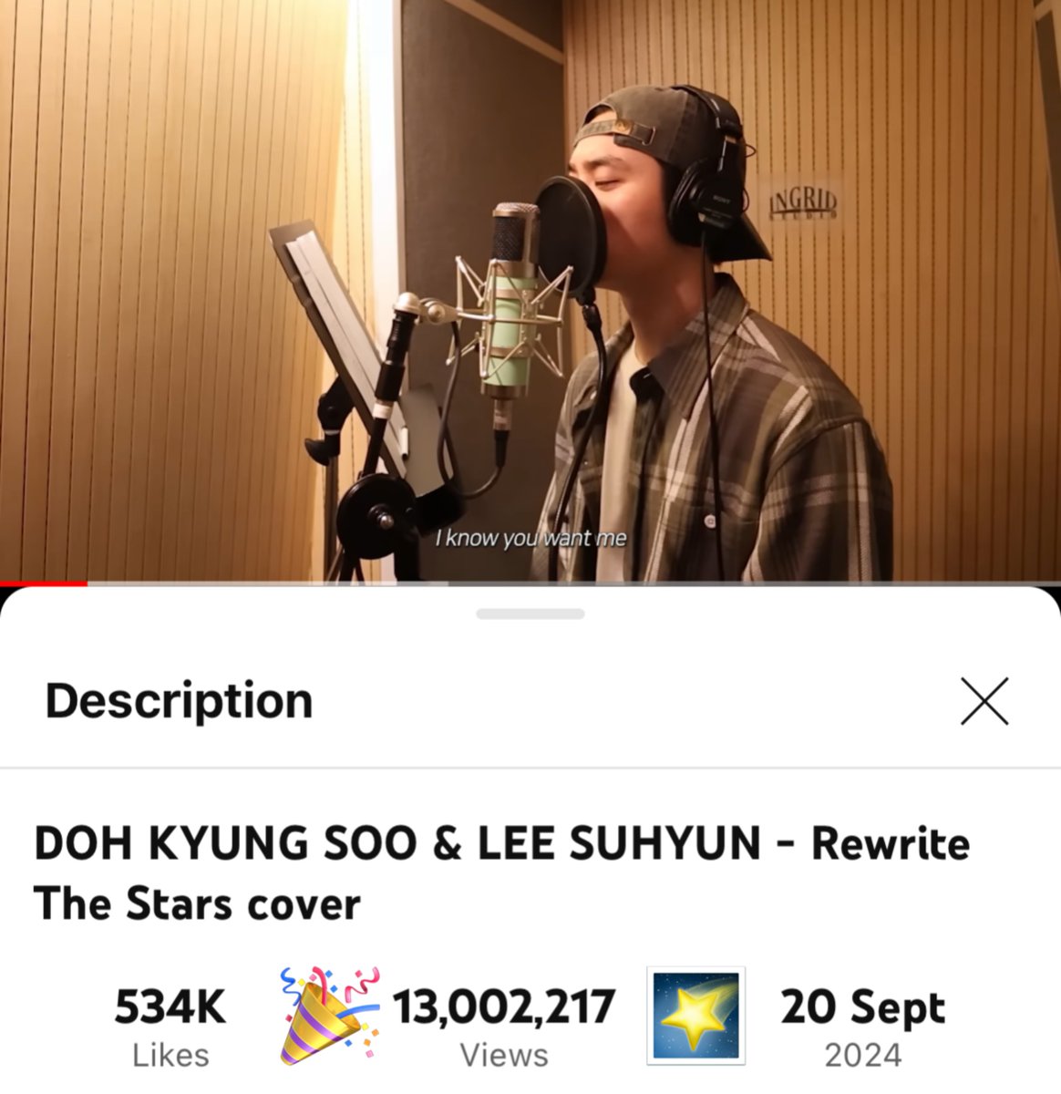 DOHSquad's tweet photo. 📢YOUTUBE📢

DOH KYUNG SOO &amp; LEE SU HYUN - Rewrite The Stars cover has crossed over 13,000,000 views!🥳🎊🎉

🤩Congratulations!✨
🔗 https://t.co/HVUd2fakmy

#도경수 #디오 #DO(D.O.) #DOHKYUNGSOO @companysoosoo_ https://t.co/2U5KkffATA