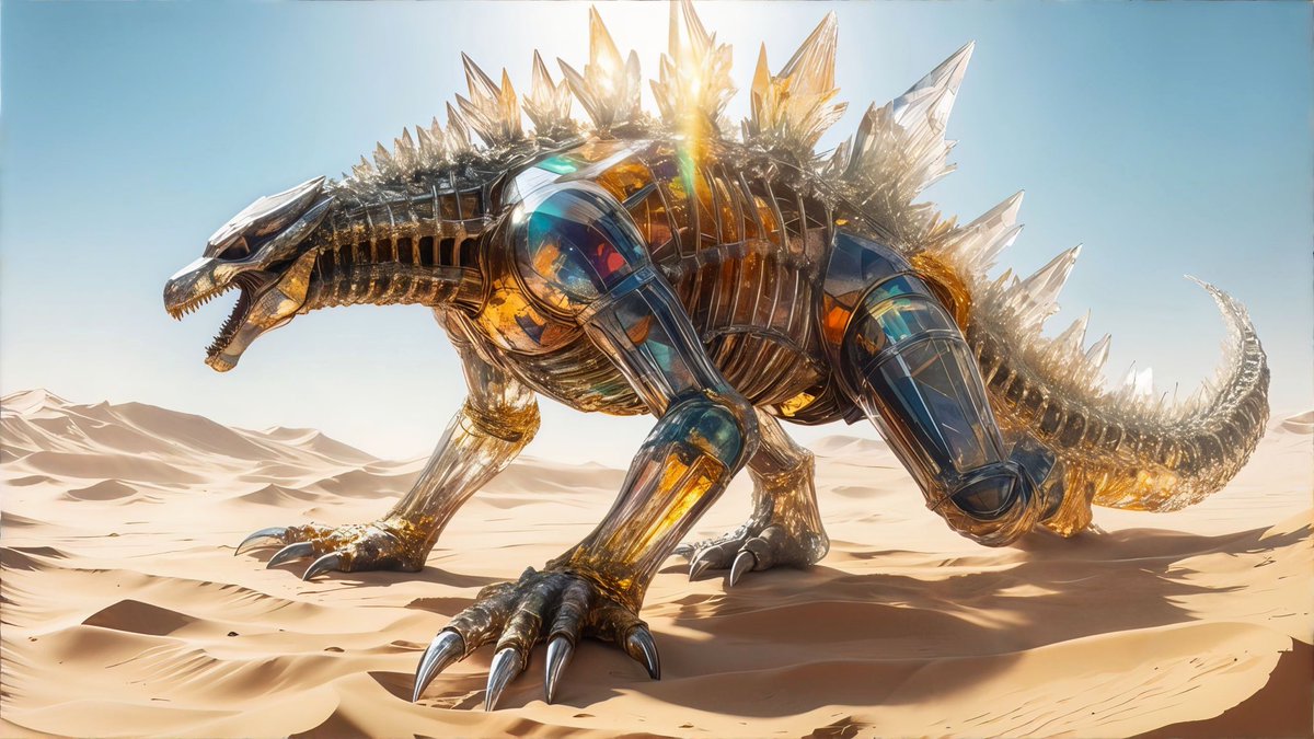 stonekaiju's tweet photo. “Crystal #Kaiju” 💎 ✨ 

@LumaLabsAI Photon
Image upscale @vudoo_ai 

#DreamMachine #aiartcommunity https://t.co/FQpbLeKwHu
