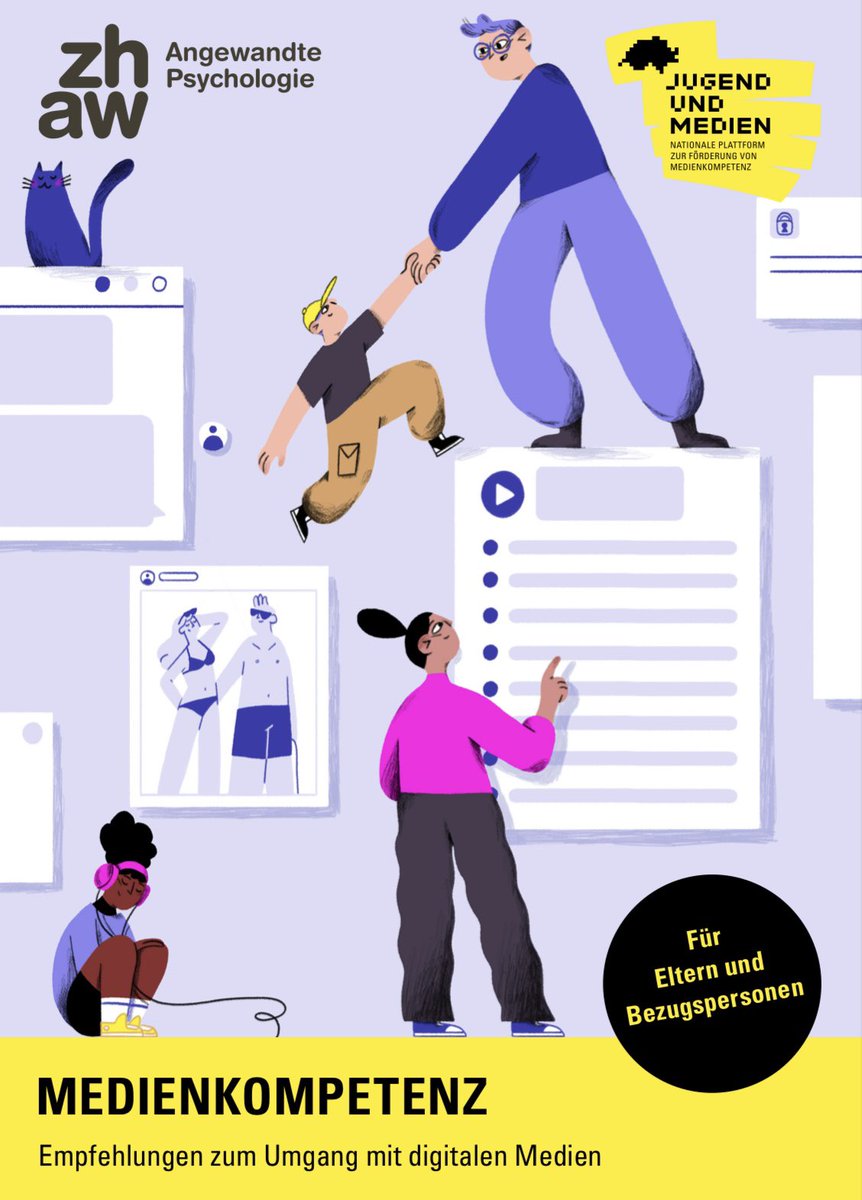 ⚡️ Die 8. Auflage des Ratgebers «Medienkompetenz» ist da! ⚡️

Es handelt sich um praxisnahe Empfehlungen zum Umgang mit digitalen Medien für Eltern und Bezungspersonen von jungen Menschen. 

jugendundmedien.ch/fileadmin/PDFs…