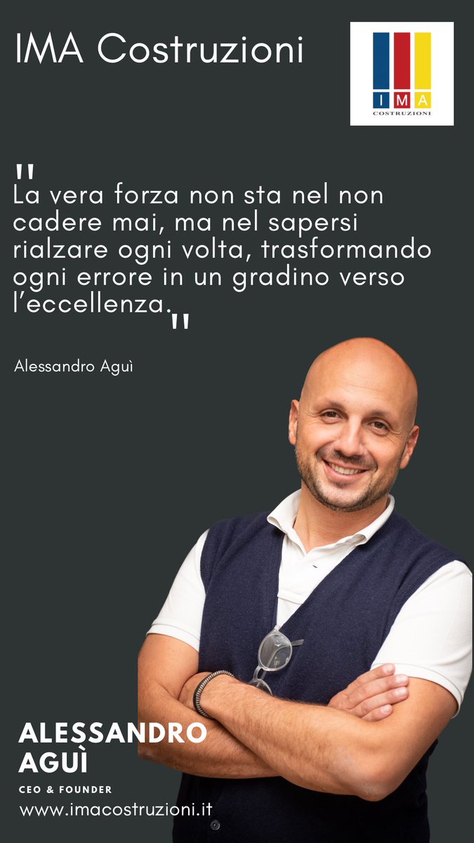 ima_costruzioni's tweet photo. "La vera forza non sta nel non cadere mai, ma nel sapersi rialzare ogni volta, trasformando ogni errore in un gradino verso l’eccellenza"
#alessandro_agui #ima_costruzioni #impresaedile #agui_torino #costruzionitorino #torinocostruzioni #impresa_torino #Restauro https://t.co/Qif6fp4i6J