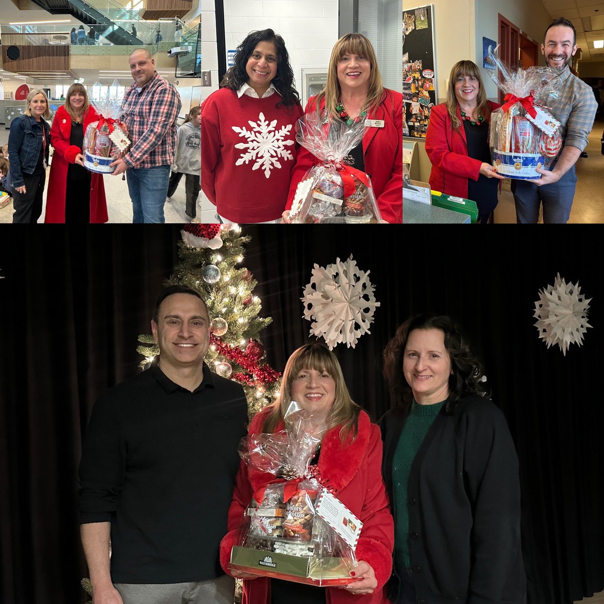 FraserCrew's tweet photo. Delivering Christmas baskets to my liaison schools is my favorite part of the season! 🎄 It’s a joy to visit schools and see the warm, welcoming spaces our staff create for students and families. Thank you to all who make this time of year so special! ❤️ #sd23 #sd23ed #sd23learns https://t.co/QL8TrP9qqB