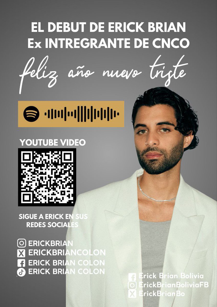 erickbrianbo's tweet image. 🇧🇴 | Erick Team Bolivia 
Tenemos un nuevo póster promocional 
Compártanlo y llenen sus ciudades de Erick

Cada grano de arena ayuda a dar más reconocimiento a #FANT 

🗣️ ¡Dominación BRIAN! 

#ErickBrian