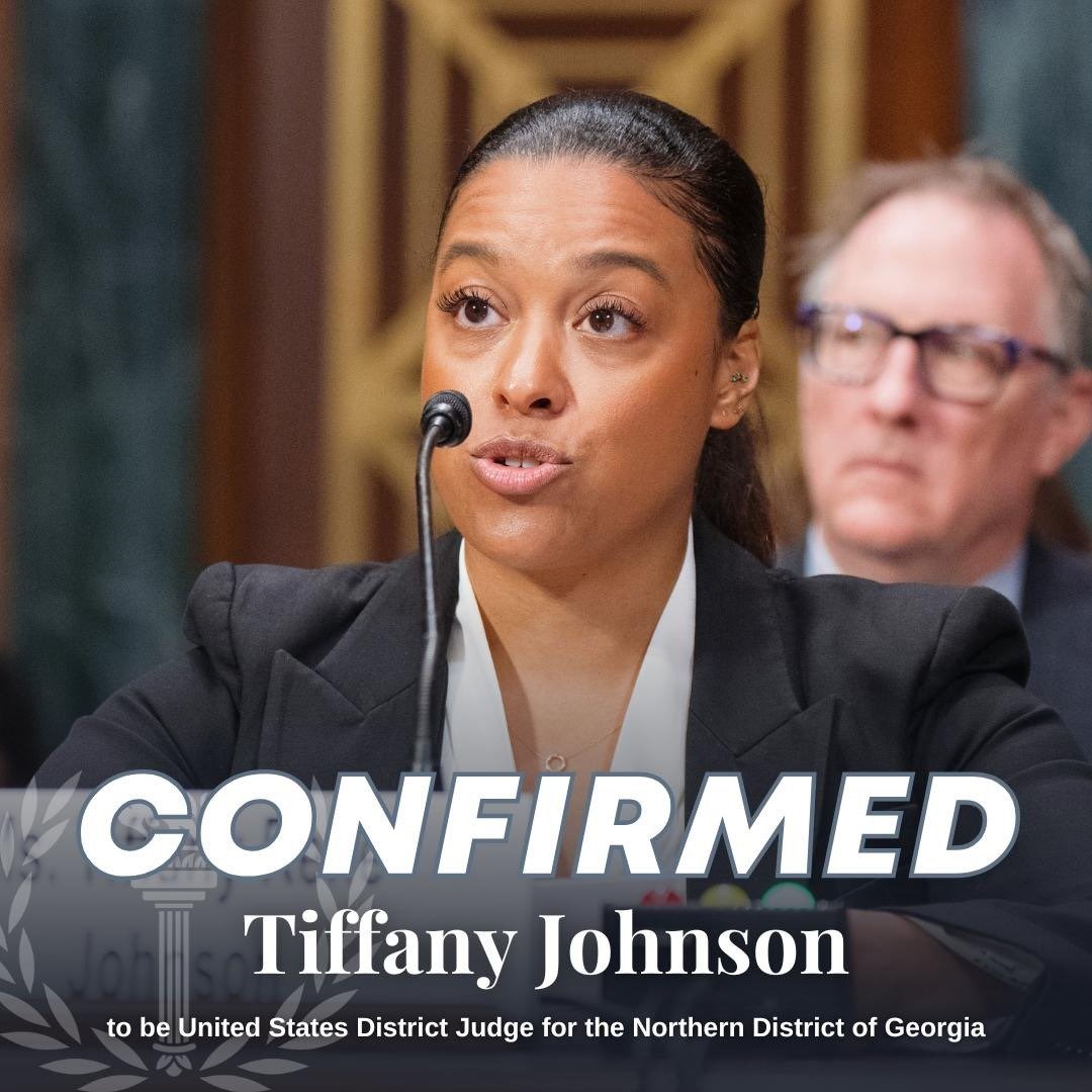 Bmbempower's tweet photo. More BLACK Judges on the federal bench:

On July 31, 2024, #President #JoeBiden made a significant move by nominating Tiffany R. Johnson to the #UnitedStates District Court for the Northern District of #Georgia, and today she has officially been confirmed! This marks a remarkable achievement, as she is the 65th Black judge confirmed by the Senate during #PresidentBiden's administration. It's important to recognize that such progress would not have been possible under #Trump, who, in his first term, appointed only 9 Black judges out of over 230. This highlights a commitment to diversity and representation in our judicial system that is crucial for a fair and just society.