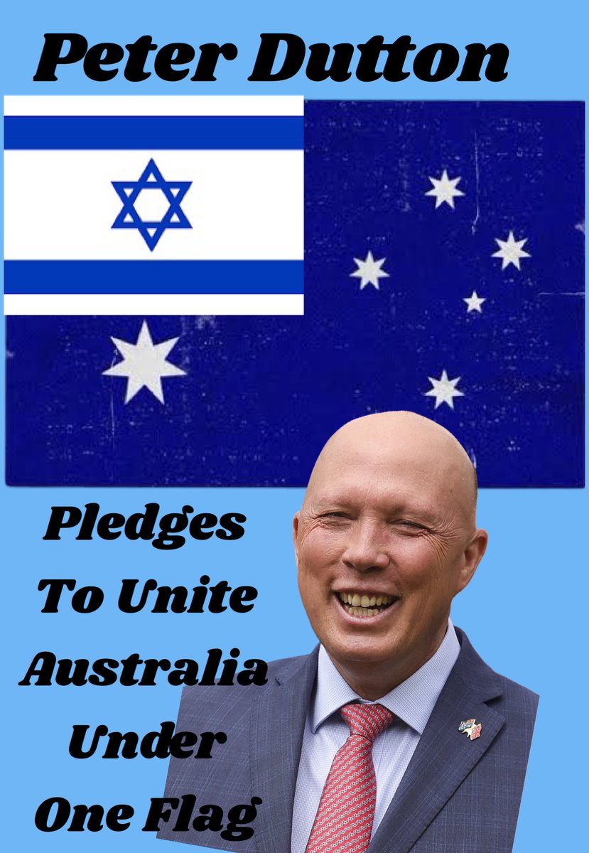 blakandblack's tweet photo. Peter Dutton pledges to unite Australia under one flag… https://t.co/ZwDodO1tqA