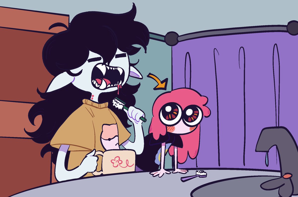 GhostToastSoup's tweet photo. Teef 🦷
#adventuretime #bubbline #marceline #Procreate #art #illustration https://t.co/GuOoTSzn6s