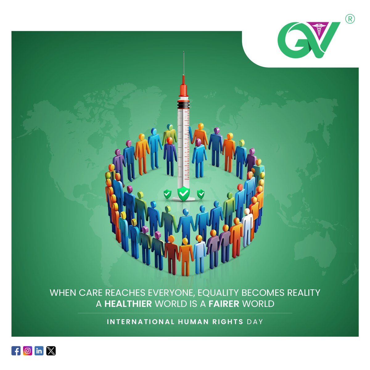 GreenveinHealth's tweet photo. Human rights are universal. Let’s uphold them today and every day.

#internationalhumanrightsday #greenveinhealthcare #medical
#medical_device #needle #medical_disposables #hypodermic_syringes
#hypodermic_needles #syringes #greenveinhealthcare https://t.co/V1MFm2gKxa