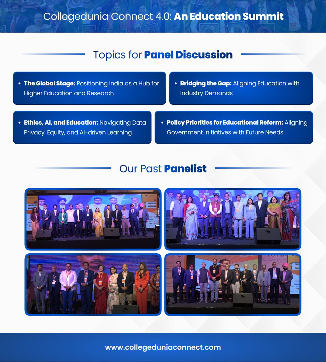 CDconnect2's tweet photo. 🚀 Collegedunia Connect 4.0 - An Annual Education Summit 🚀

Join us to gain insights from visionary education leaders from across India and be part of shaping the future of education.

Register now to attend: https://t.co/88rFLEaUYZ https://t.co/XXGqSb1ZFT