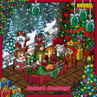 hb_sauck's tweet photo. Concuro: Postal de Navidad🎅🏻

¡Una cena mágica de Navidad en un rincón del hotel!

Nada como capturar momentos inolvidables junto a amigos para inmortalizarlos en una postal navideña perfecta.

¡Gracias @ESHabbo por la dinámica!🎁

#Habbo #NavidadEnHabbo https://t.co/7AdlSMZPHN