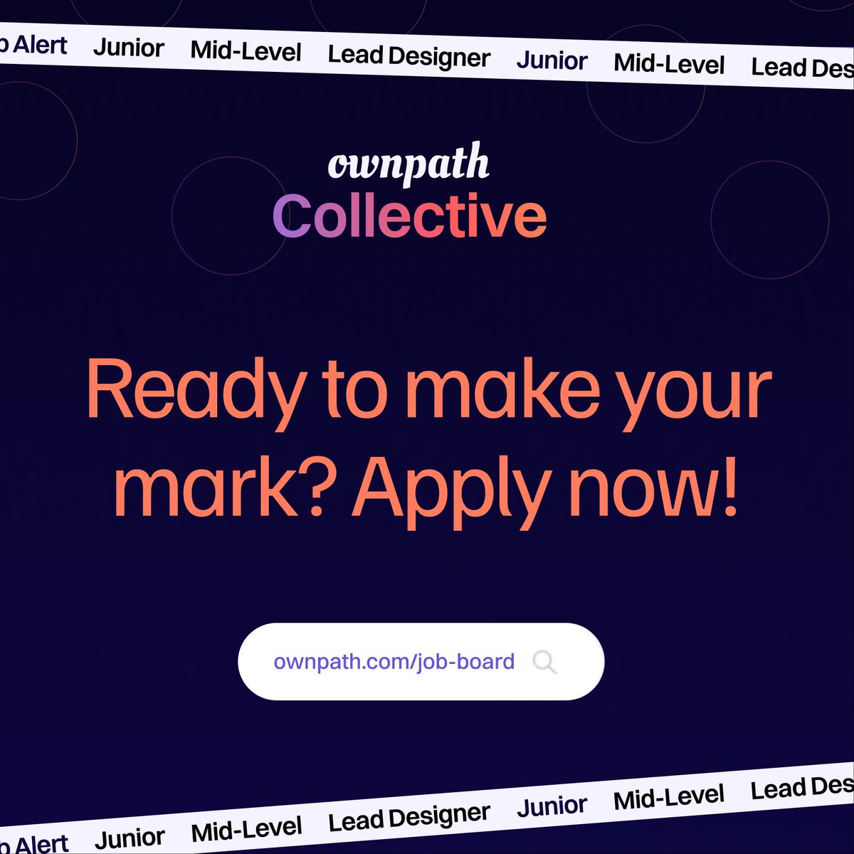 Hiring Alert!🚨
ownpath Collective is hiring for a Senior Product Designer, Fintech. If you have 4-6 years of experience in Product Design, consider applying! We offer competitive pay, mentorship and community support. Curious? Checkout here: buff.ly/4isXQp2 

#designers