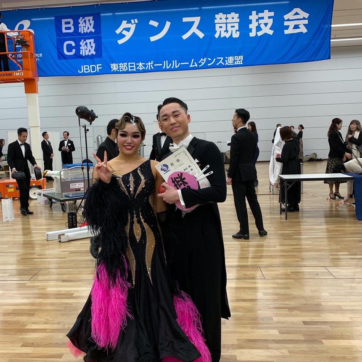 mtjunna's tweet image. 後期B級スタンダード優勝！🥇✨
念願の「A級選手」！

沢山の応援本当にありがとうございました🙇‍♂️🖤🩷🖤🖤🩷🩷

今後も2人で頑張ります❤️‍🔥❤️‍🔥
応援よろしくお願いいたします🙇‍♂️