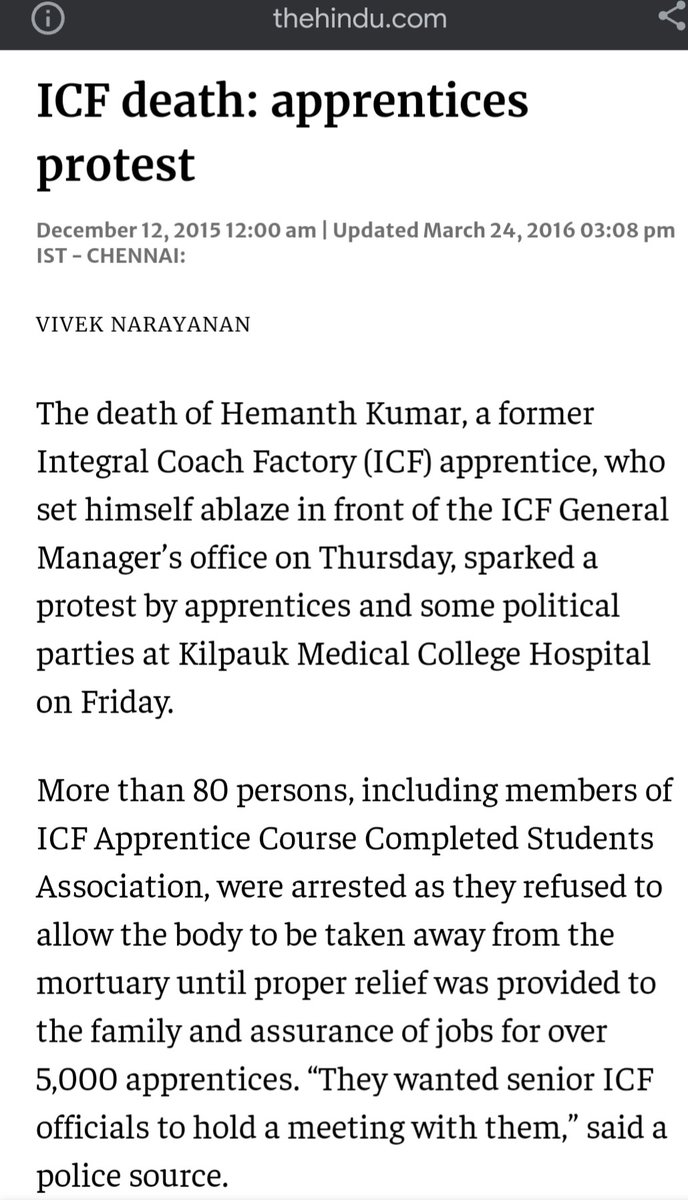 Praveen37199940's tweet photo. Remembering Hemanth Kumar, CCAA from ICF,on his 9th death anniversary. Gone but never forgotten.He was a brave,honest &amp; defendingToday in his death anniversary the entire CCAA family pays tribute &amp;we hope his soul may find peace.
Southern Zone CCAA needs Justice for Hemanth death https://t.co/8QhmqMD5Nr