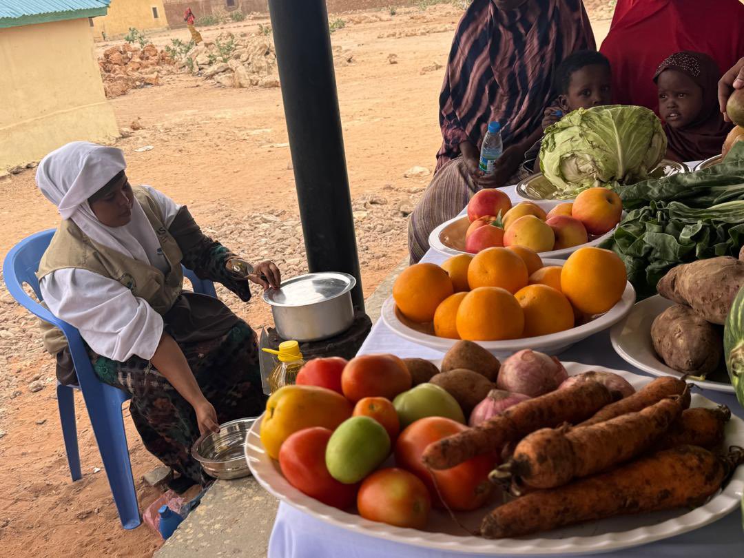 SRC_Reliefteam's tweet photo. SRC Horumar centre in South Galkacyo is happy to provide food demonstration to vulnerable mothers with malnourished children, the activity is very helpful preventive measure to malnourished cases U5 in Somalia. Thanks to @shf_somalia #Fooddemonstration https://t.co/ldMgL8fhkQ