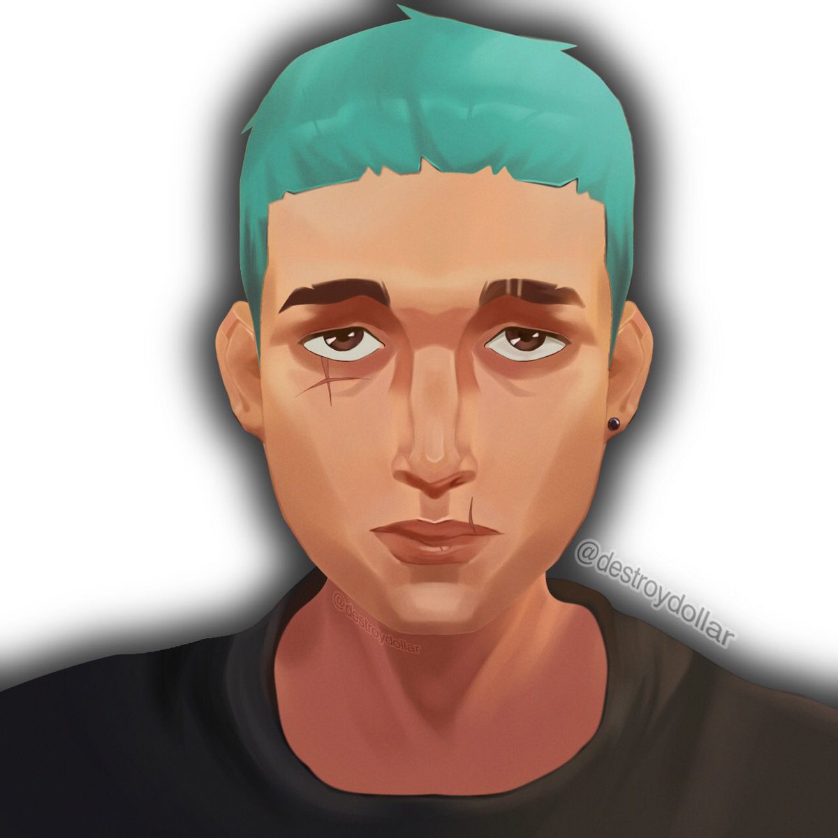 hisdestroy's tweet photo. Trying out the arcane artstyle cause i would never have to use ai for it 🤗 https://t.co/jMgwbdboJa