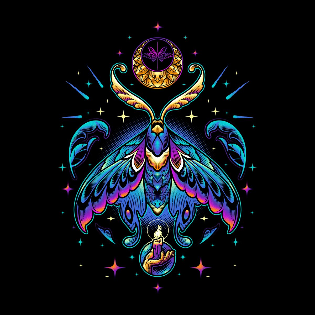 I just added a new design to my shop! angoes25.threadless.com/designs/moth-n… #artistshops